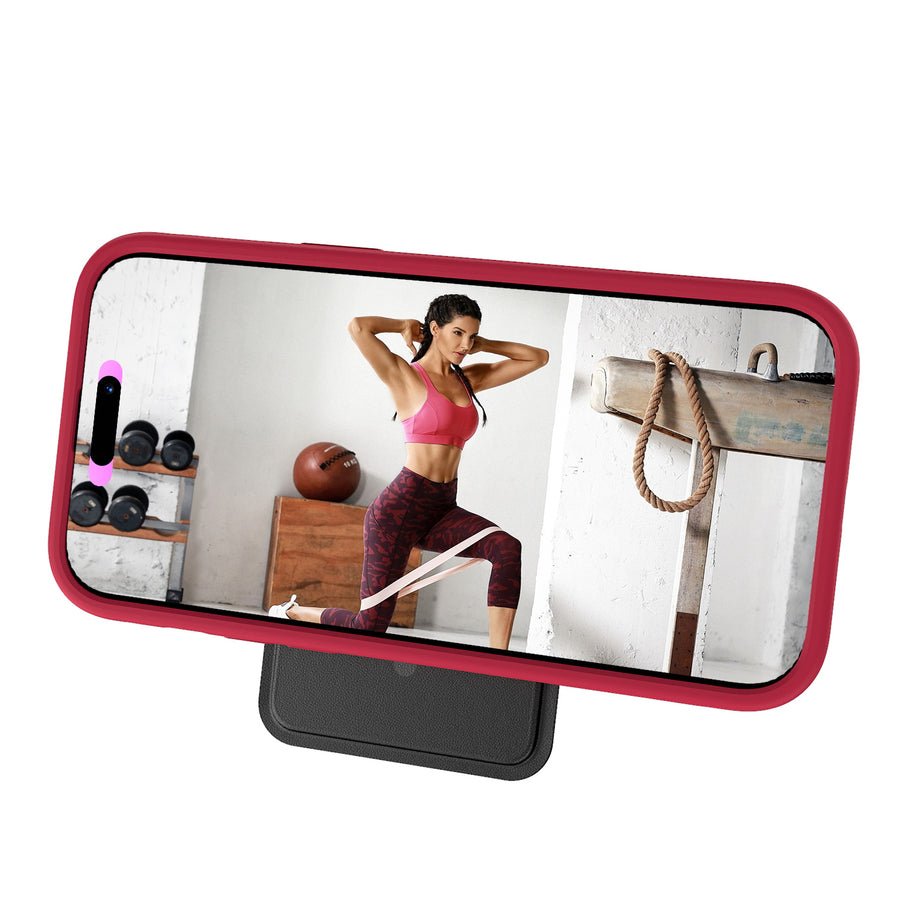 MyBat Pro Fuse Series Case Bundle + MagStash Wallet Folio for Apple iPhone 14 Pro Max - Red / Black - RIP14PMCSD5MS105-CH411-6.jpg