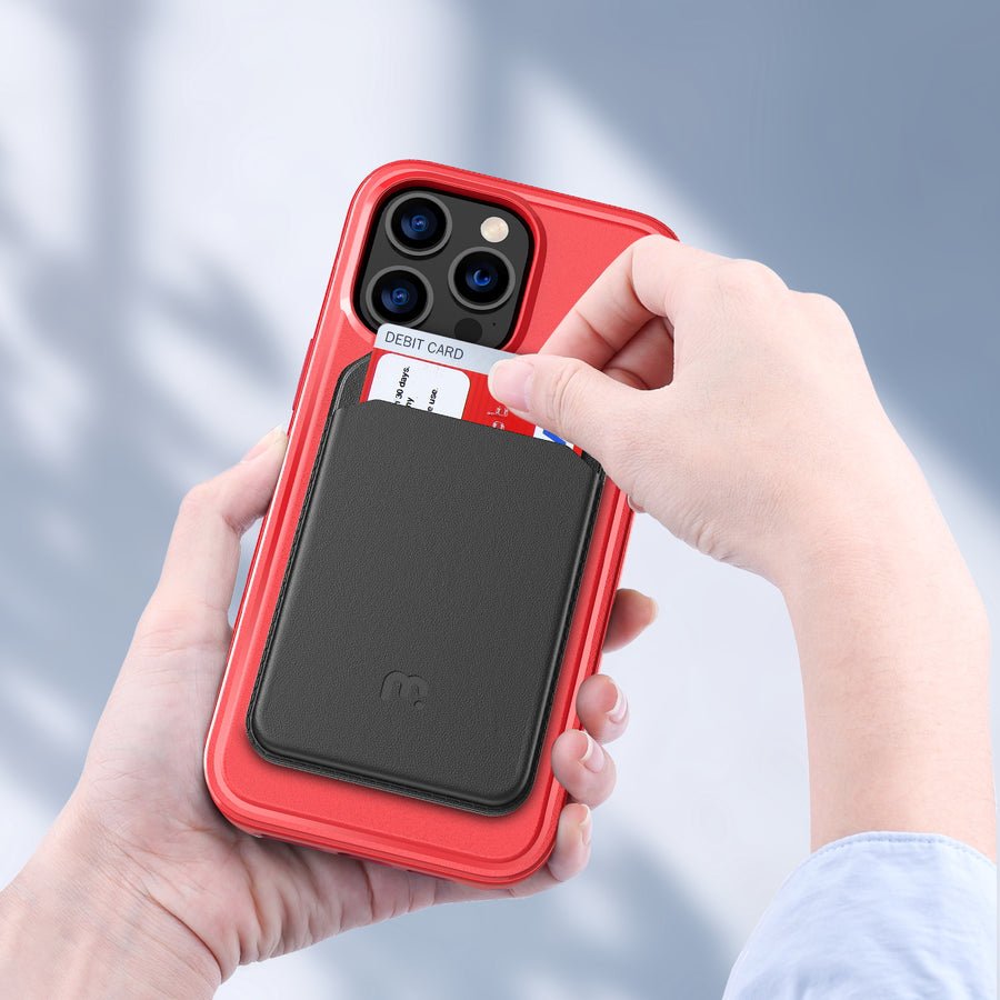 MyBat Pro Fuse Series Case Bundle + MagStash Wallet Folio for Apple iPhone 14 Pro Max - Red / Black - RIP14PMCSD5MS105-CH411-8.jpg