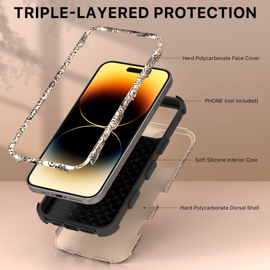 MyBat Pro TUFF Series Case for Apple iPhone 14 Pro Max - Leaf Clover - RIP14PMCSE1TA197-4.jpg