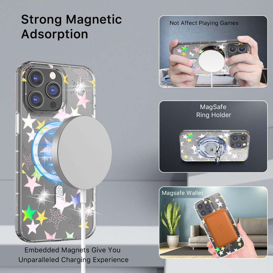 MyBat Pro Mood Series MagSafe Case (with Diamonds) for Apple iPhone 14 Pro Max (6.7) - Starstruck - RIP14PMCSFSSDM602-5.jpg