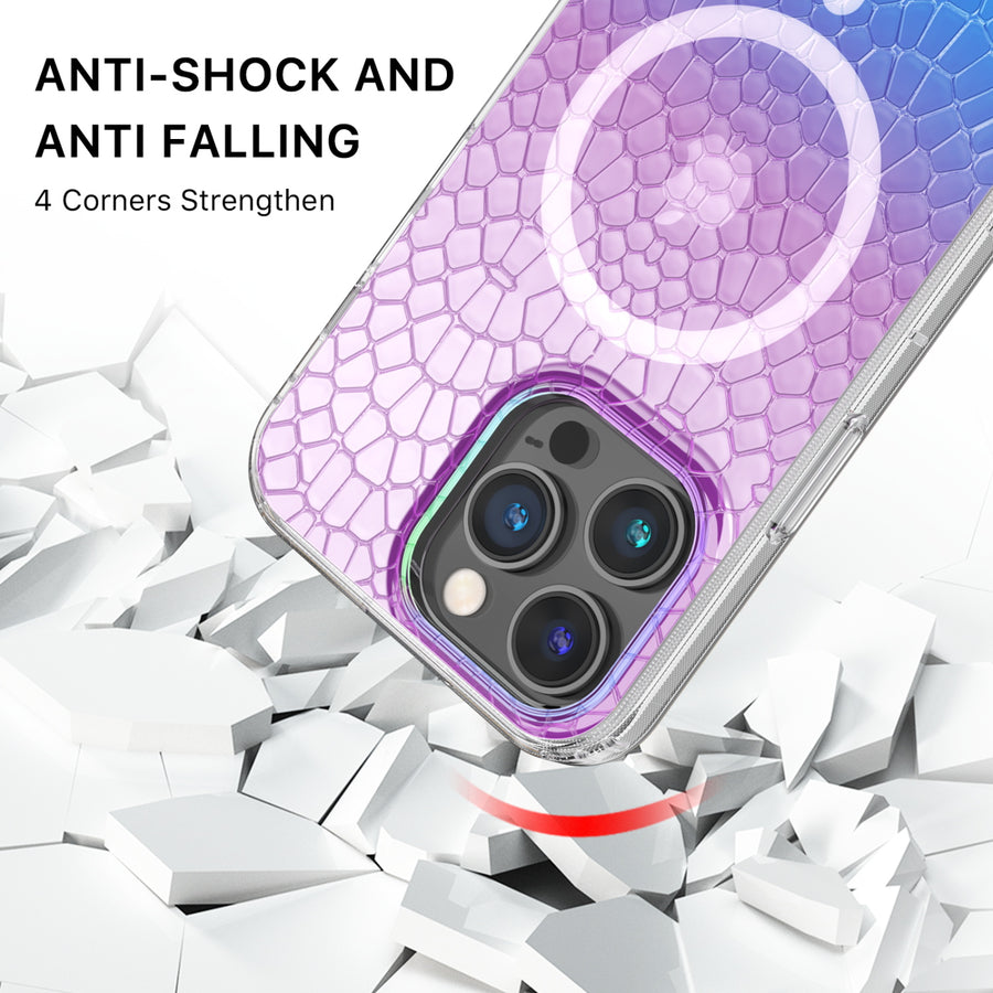 MyBat Pro Mood Series MagSafe Case for Apple iPhone 14 Pro Max - Iridescent Snake - RIP14PMCSFSSM507-3.jpg