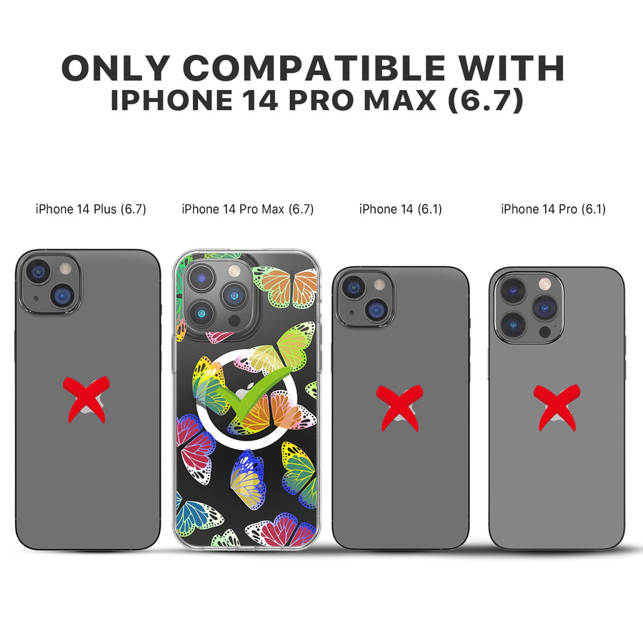 MyBat Pro Mood Series MagSafe Case for Apple iPhone 14 Pro Max - Neon Butterflies - RIP14PMCSFSSM508-8.jpg