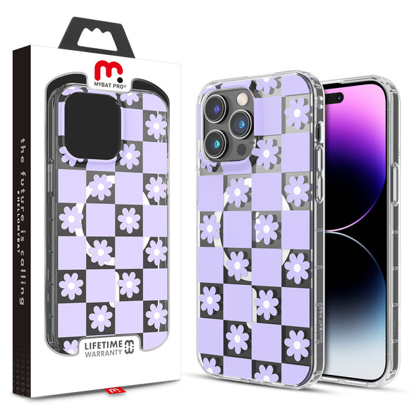 MyBat Pro Mood Series MagSafe Case for Apple iPhone 14 Pro Max - Retro Purple Floral - RIP14PMCSFSSM510-1.jpg