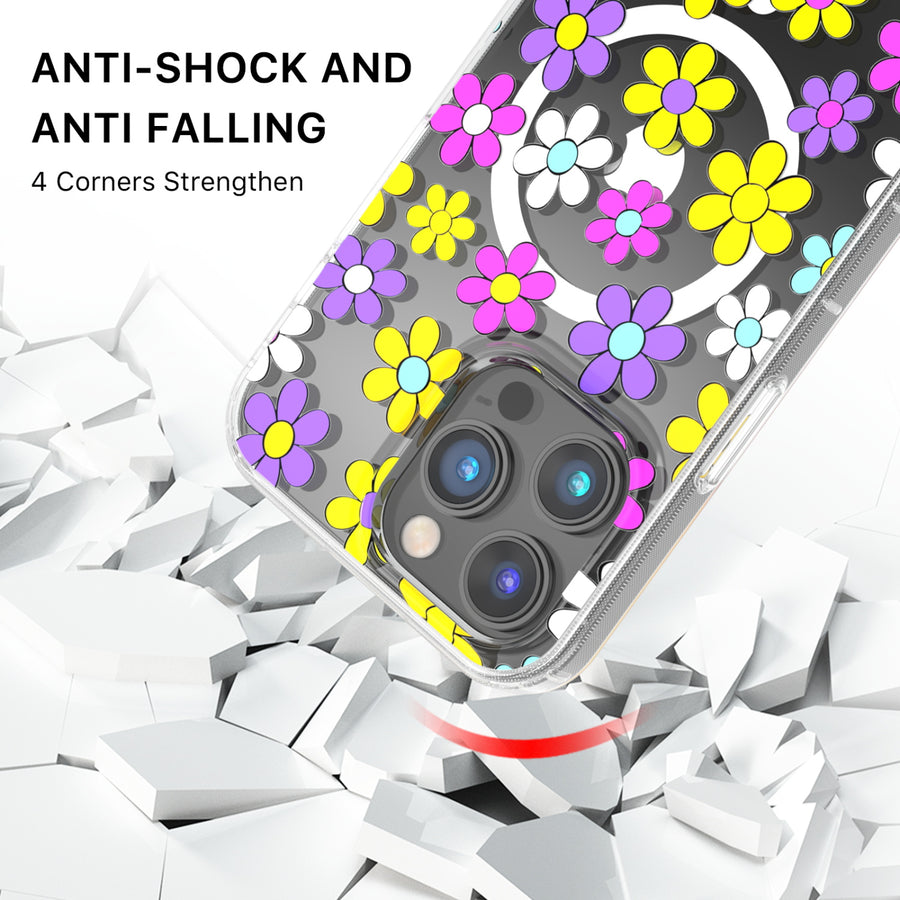 MyBat Pro Mood Series MagSafe Case for Apple iPhone 14 Pro Max - Multi Color Daisy - RIP14PMCSFSSM511-3.jpg