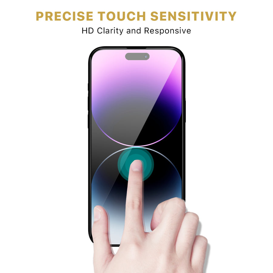 MyBat Pro Full Coverage Tempered Glass Screen Protector for Apple iPhone 14 Pro Max - Black - RIP14PMSC85A-6.jpg