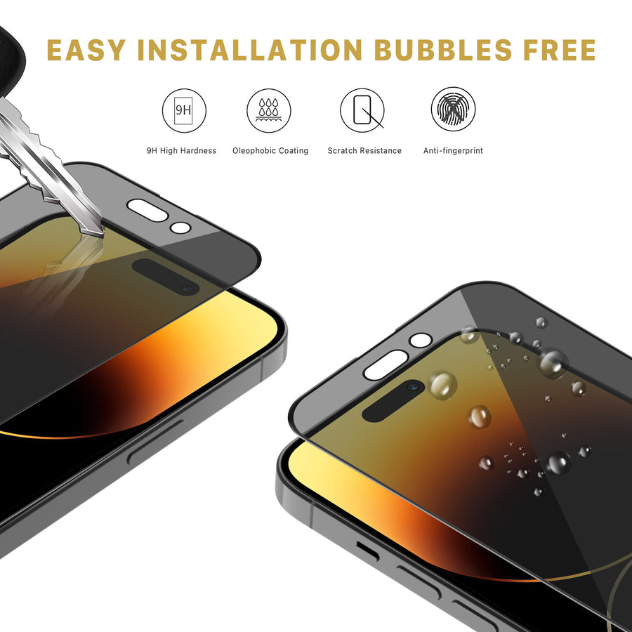 MyBat Pro Privacy Full Coverage Tempered Glass Screen Protector for Apple iPhone 14 Pro - Black - RIP14PSCF111-7.jpg