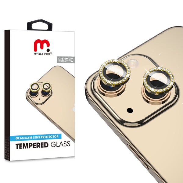 MyBat Pro Tempered Glass GlamCam Lens Protector for Apple iPhone 14 / 14 Plus - Gold - RIP14SCLE202-1.jpg