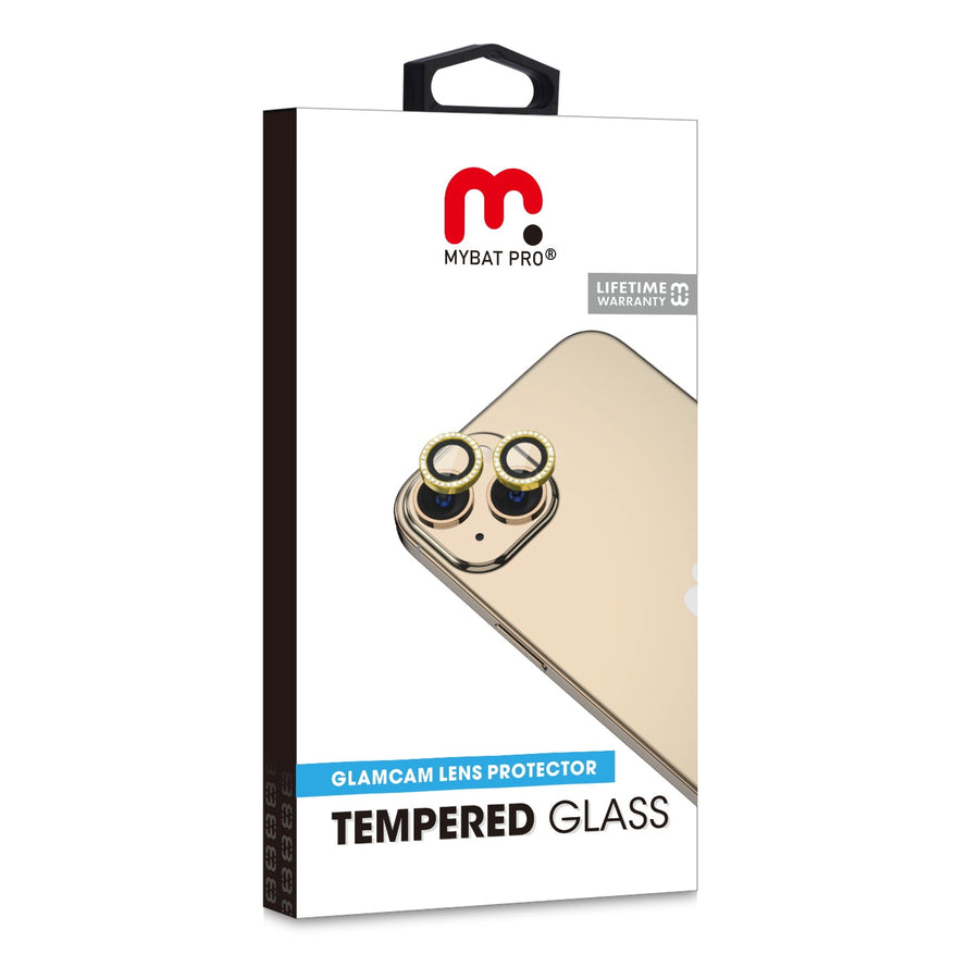 MyBat Pro Tempered Glass GlamCam Lens Protector for Apple iPhone 14 / 14 Plus - Gold