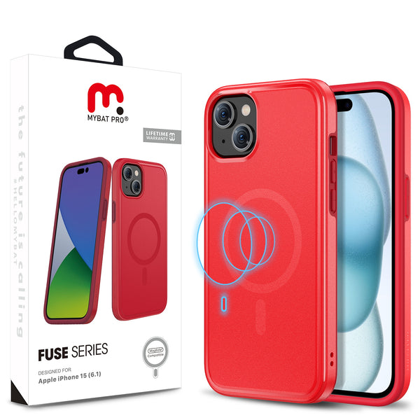 MyBat Pro Fuse Series w/ MagSafe Case for Apple iPhone 15 - Red - RIP15CSD5MS105-1.jpg