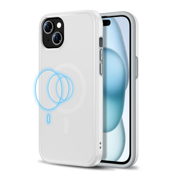 MyBat Pro Fuse Series w/ MagSafe Case for Apple iPhone 15 - White - RIP15CSD5MS108-1.JPG