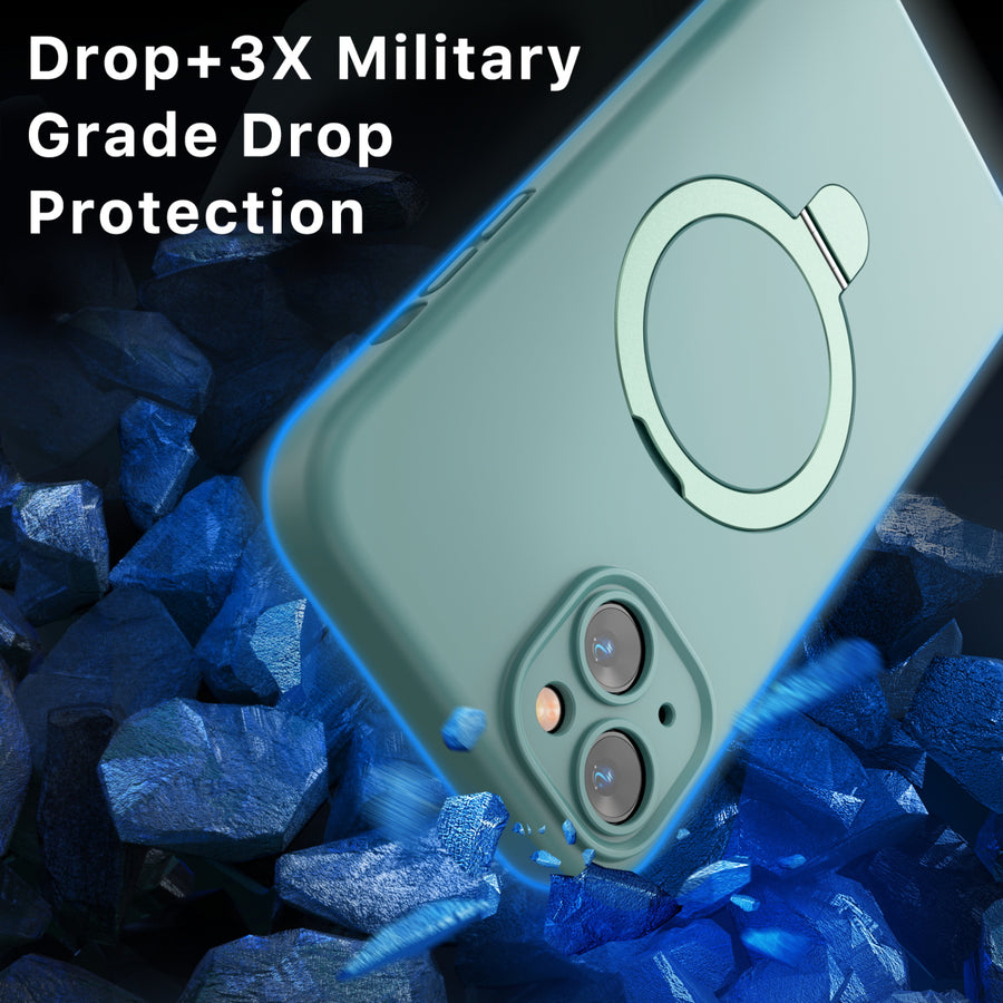 MyBat Pro SleekFit Series w/ MagSafe Case for Apple iPhone 15 Plus - Green - RIP15MCSLSM504-4.jpg