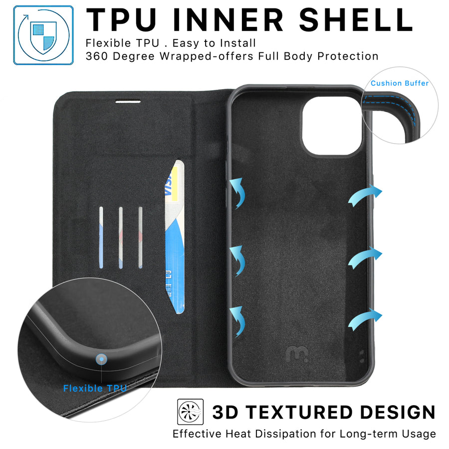 MyBat Pro Executive Series Wallet Case for Apple iPhone 15 Plus - Black - RIP15MPCMJP001-6.jpg