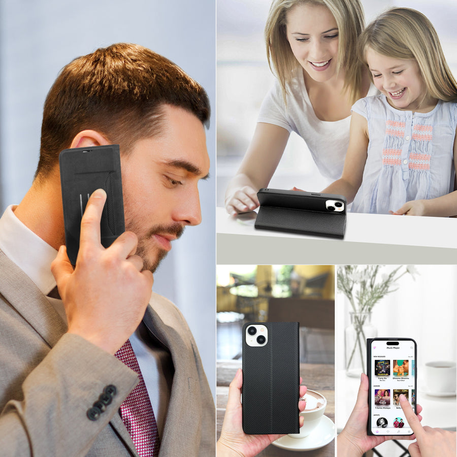 MyBat Pro Executive Series Wallet Case for Apple iPhone 15 Plus - Black - RIP15MPCMJP001-7.jpg