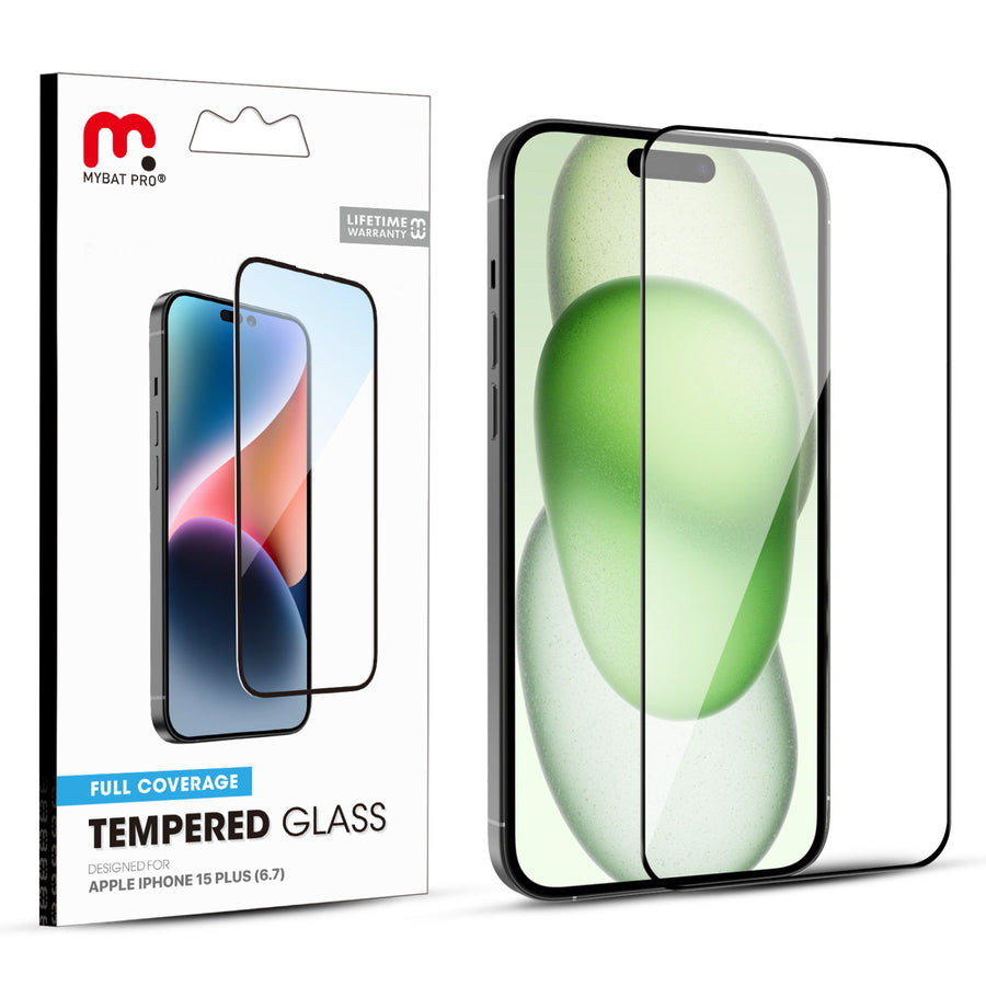 MyBat Pro Full Coverage Tempered Glass Screen Protector for Apple iPhone 15 Plus - Black - RIP15MSC85A-1.jpg