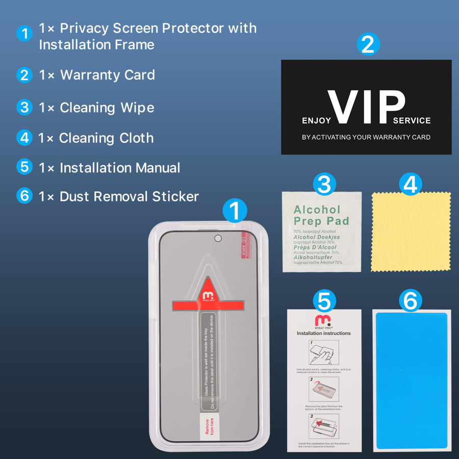MyBat Pro Privacy Full Coverage Tempered Glass Screen Protector w/ Installation Tray for Apple iPhone 15 Plus - Black - RIP15MSCF151-8.jpg