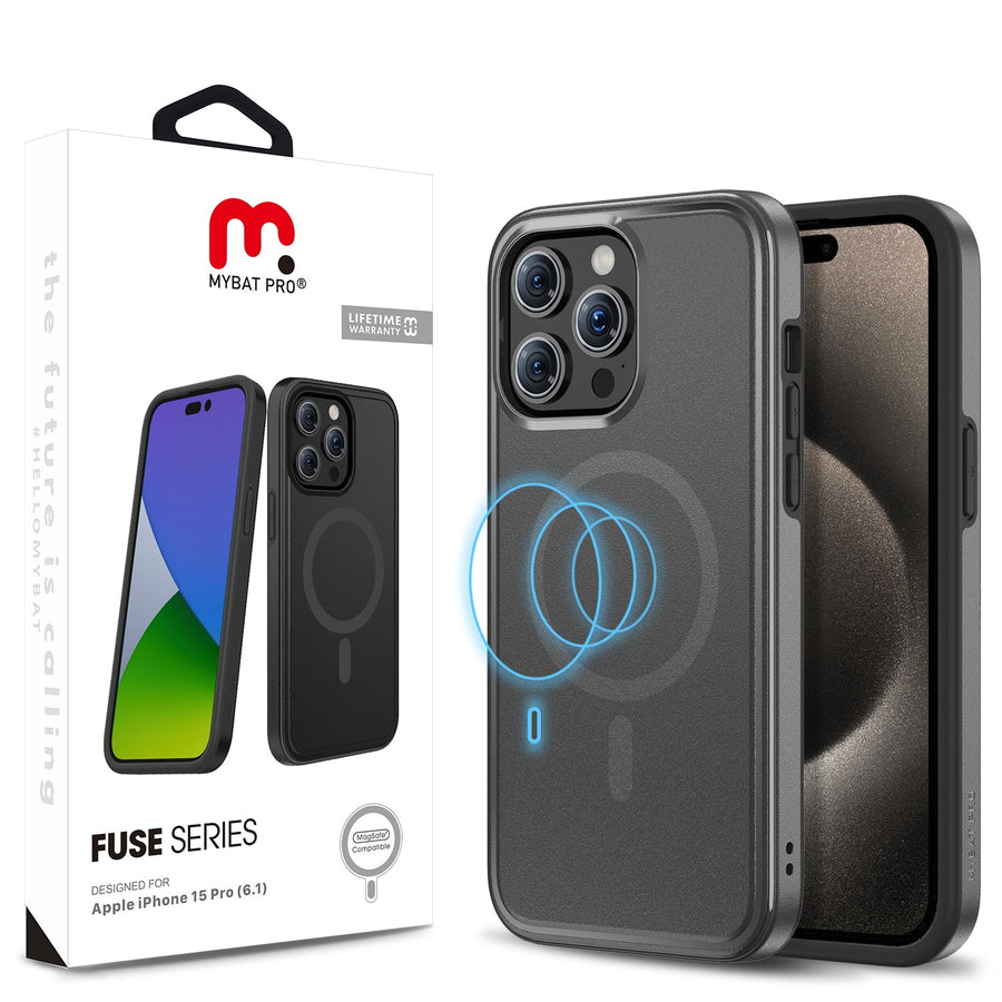 MyBat Pro Fuse Series w/ MagSafe Case for Apple iPhone 15 Pro - Black