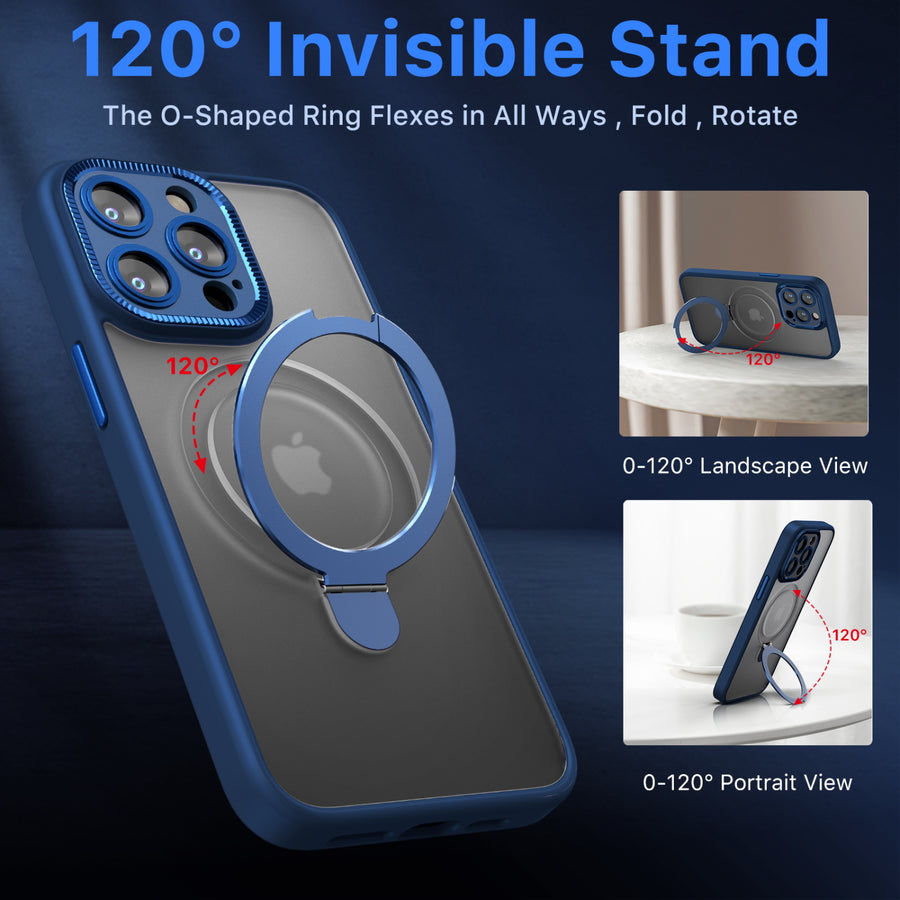 MyBat Pro Shade Series Case w/ MagSafe Ring Stand for Apple iPhone 15 Pro - Blue - RIP15PCSFGMS002-3.jpg