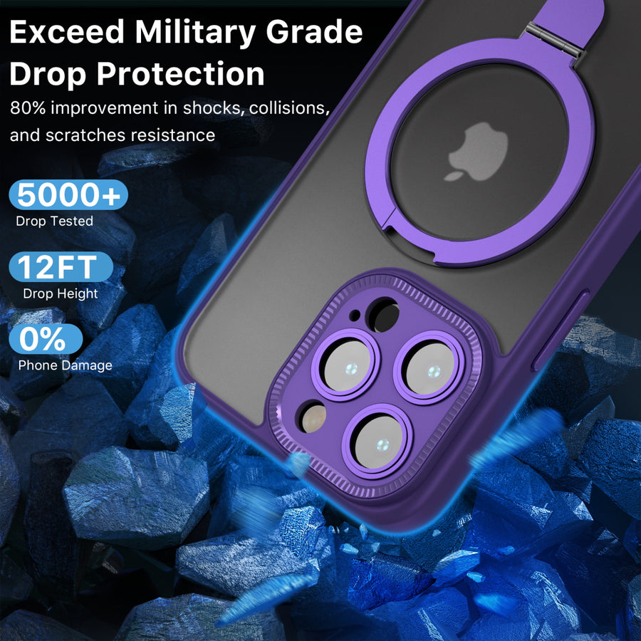 MyBat Pro Shade Series Case w/ MagSafe Ring Stand for Apple iPhone 15 Pro - Purple - RIP15PCSFGMS003-4.jpg