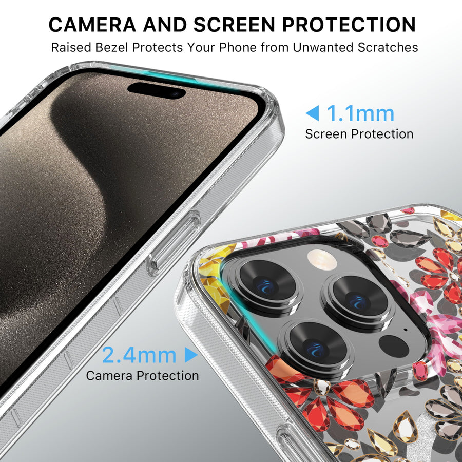 MyBat Pro Mood Series MagSafe Case (with Diamonds) for Apple iPhone 15 Pro (6.1) - Bedazzle - RIP15PCSFSSDM601-4.jpg