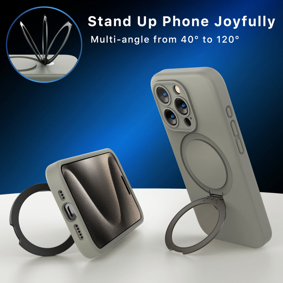 MyBat Pro SleekFit Series w/ MagSafe Case for Apple iPhone 15 Pro - Grey - RIP15PCSLSM502-5.jpg