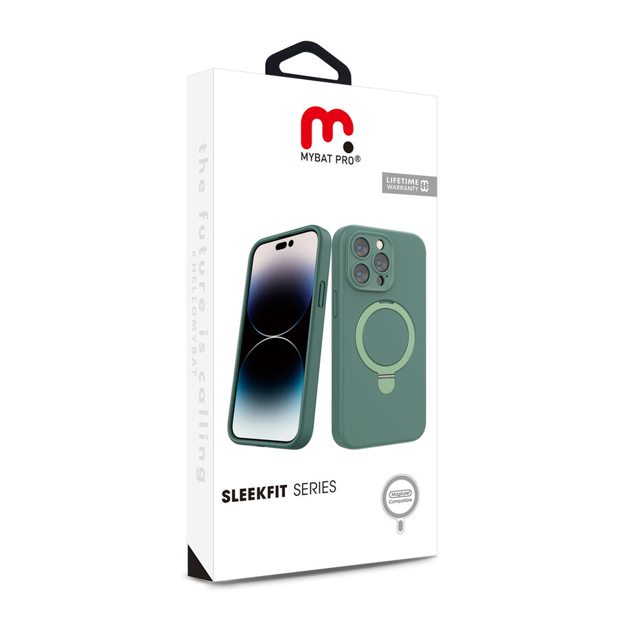 MyBat Pro SleekFit Series w/ MagSafe Case for Apple iPhone 15 Pro - Green - RIP15PCSLSM504-9.jpg