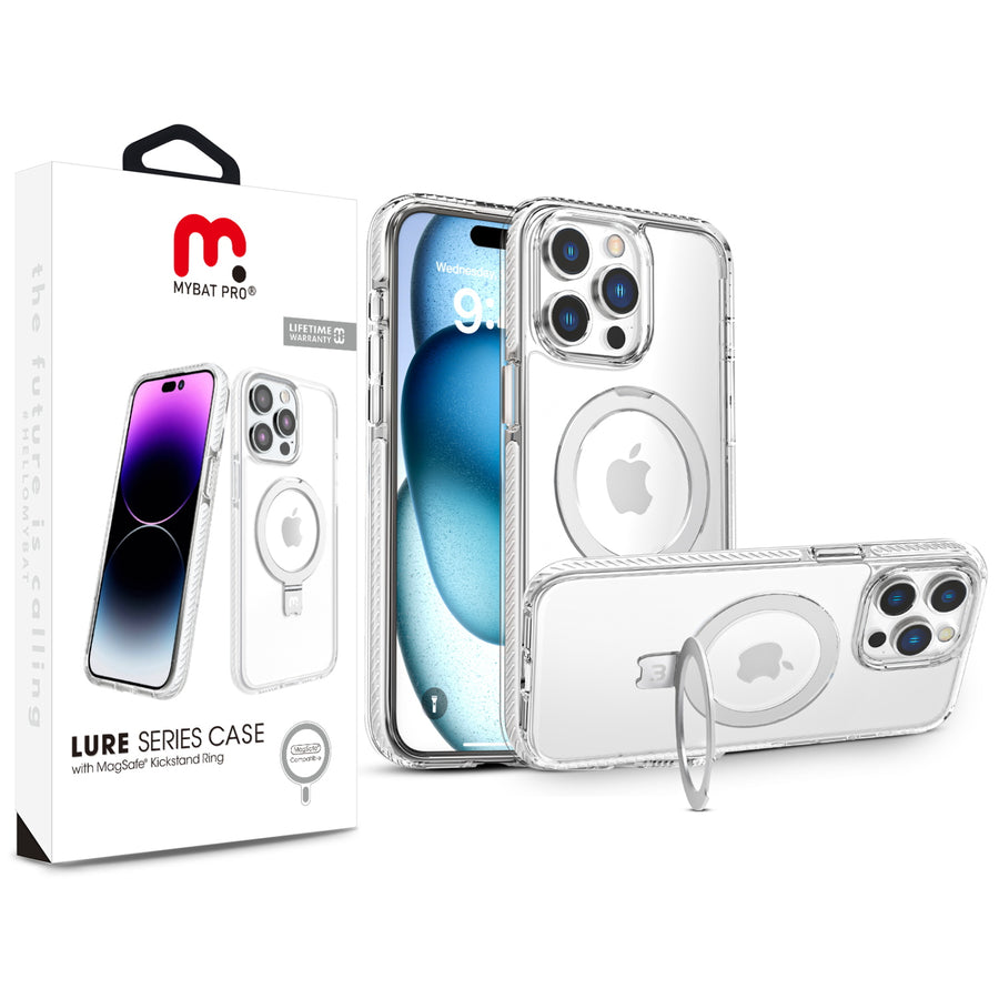 MyBat Pro Lure Series Case w/ MagSafe Kickstand Ring for Apple iPhone 15 Pro - White - RIP15PCSRVLM502-1.jpg