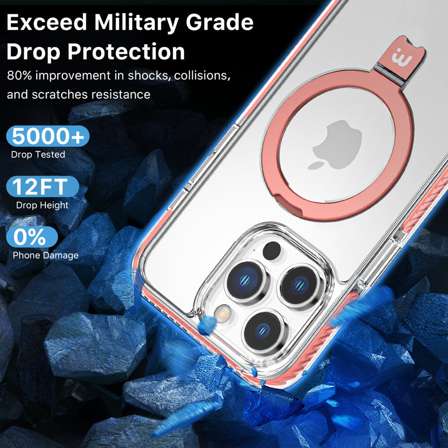 MyBat Pro Lure Series Case w/ MagSafe Kickstand Ring for Apple iPhone 15 Pro - Pink - RIP15PCSRVLM503-4.jpg
