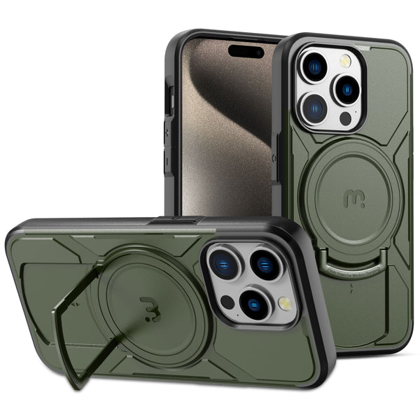 MyBat Pro Stealth Series Case for Apple iPhone 15 Pro (6.1) - Army Green / Black - RIP15PCSSTSMS204-2.jpg