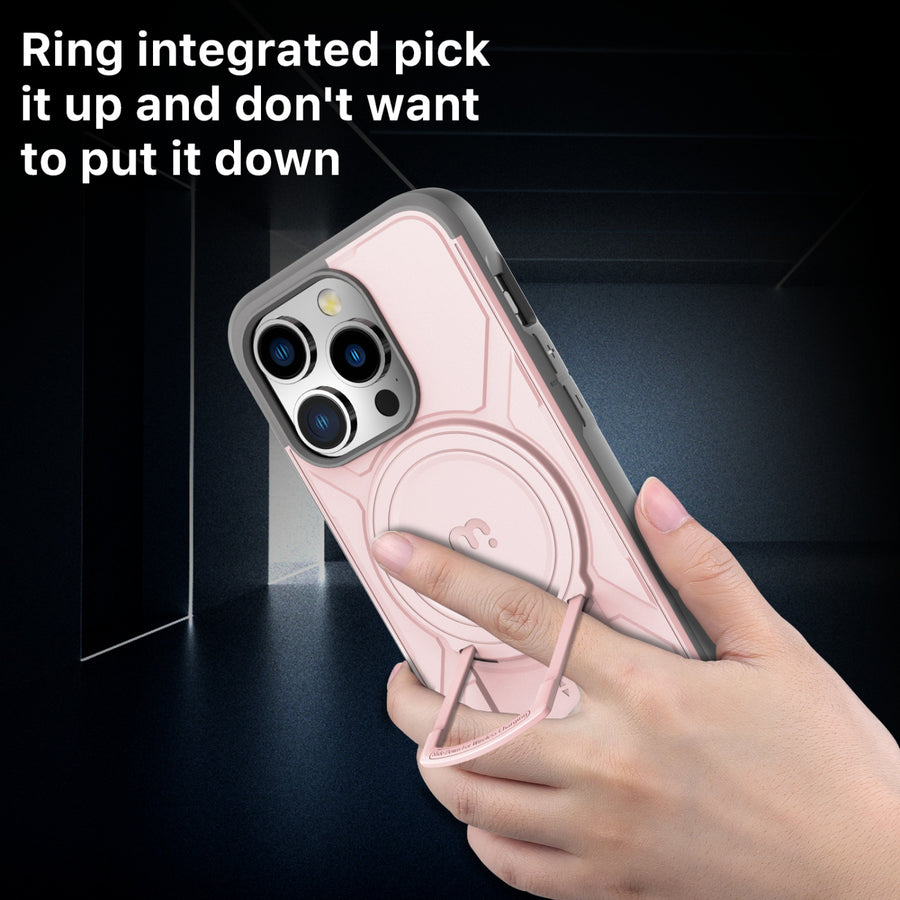 MyBat Pro Stealth Series w/ MagSafe Case for Apple iPhone 15 Pro - Pink / Grey - RIP15PCSSTSMS206-6.jpg