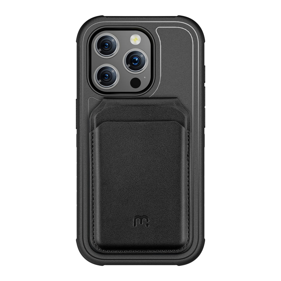 MyBat Pro Maverick Series Utility Edition MagSafe Case + MagStash MagSafe Wallet Folio for Apple iPhone 15 Pro Max (6.7) - Black - RIP15PMCS2NXMS001-CH411-4.jpg