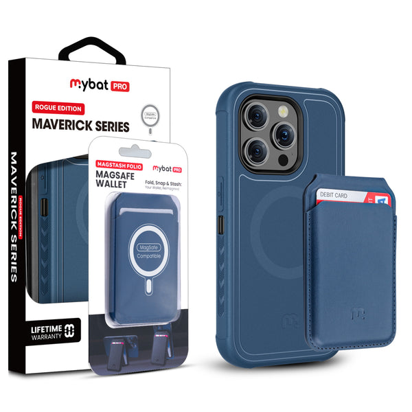 MyBat Pro Maverick Series Utility Edition MagSafe Case + MagStash MagSafe Wallet Folio for Apple iPhone 15 Pro Max (6.7) - Blue - RIP15PMCS2NXMS002-CH412-1.jpg
