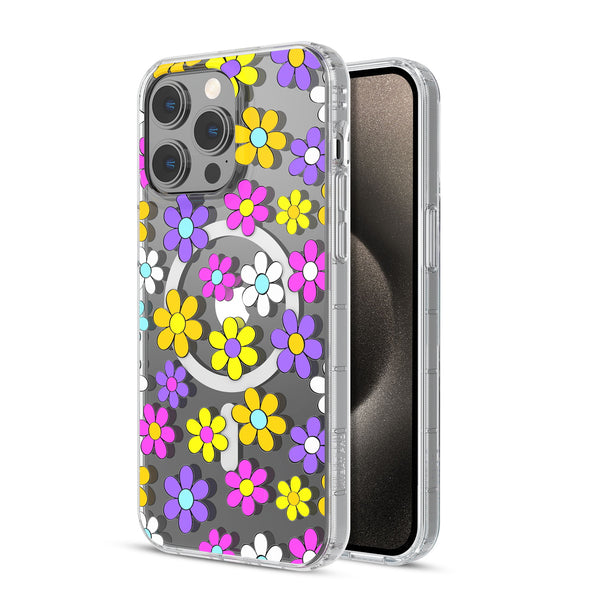 MyBat Pro Mood Series MagSafe Case for Apple iPhone 15 Pro Max - Multi Color Daisy - RIP15PMCSFSSM511-2.jpg