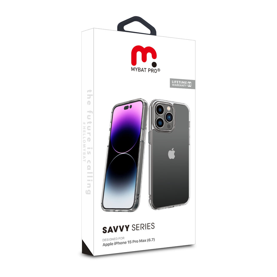 MyBat Pro Savvy Series Case for Apple iPhone 15 Pro Max - Crystal Clear - RIP15PMCSLEGT001-10.jpg