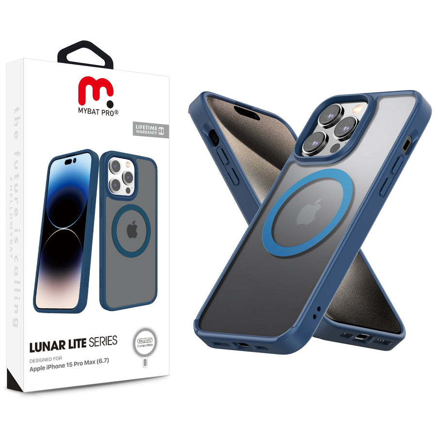 MyBat Pro Lunar Lite Series w/ MagSafe Case for Apple iPhone 15 Pro Max - Cobalt