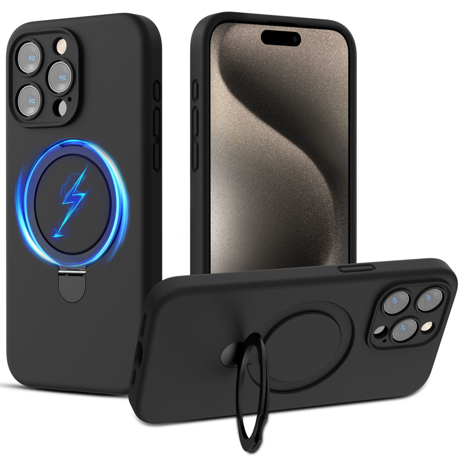MyBat Pro SleekFit Series w/ MagSafe Case for Apple iPhone 15 Pro Max - Black - RIP15PMCSLSM501-2.jpg