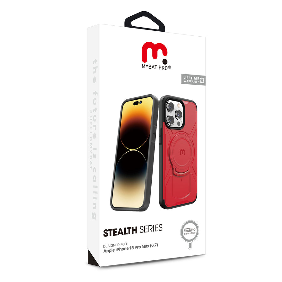 MyBat Pro Stealth Series Case for Apple iPhone 15 Pro Max (6.7) - Red / Black - RIP15PMCSSTSMS205-8.jpg