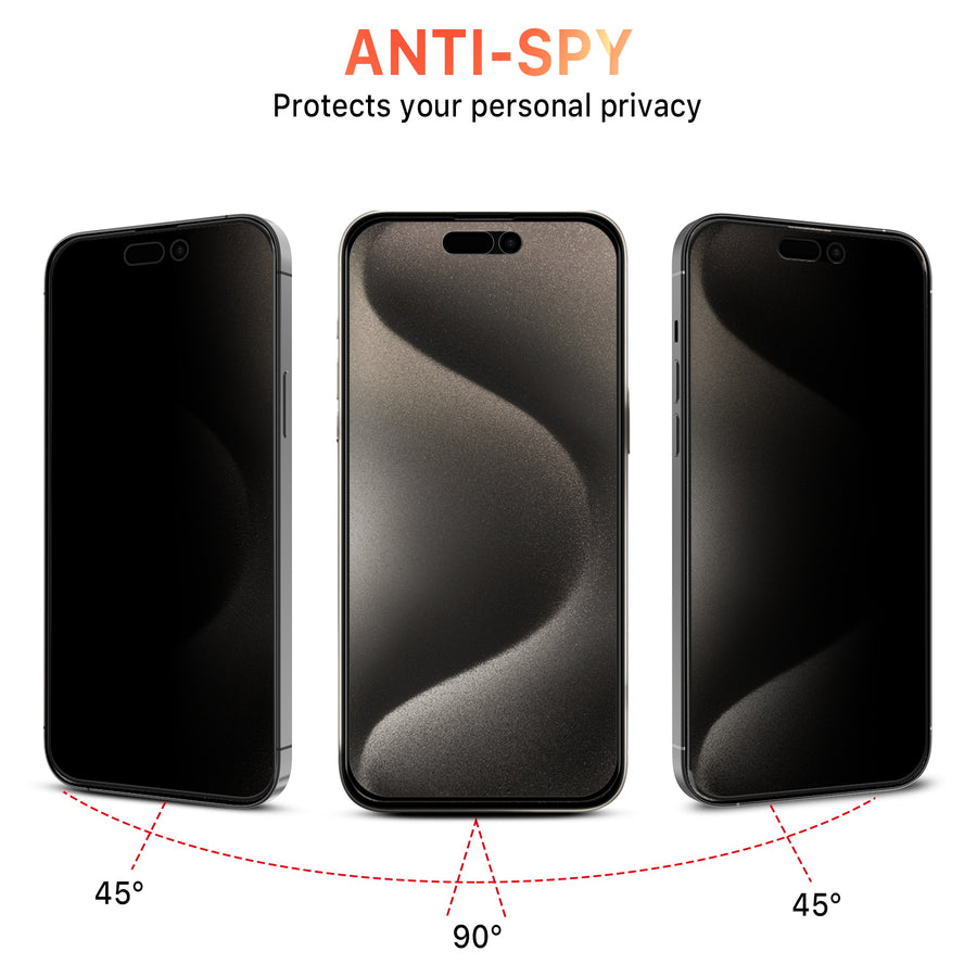 MyBat Pro Privacy Full Coverage Tempered Glass Screen Protector for Apple iPhone 15 Pro - Black - RIP15PSCF111-4.jpg