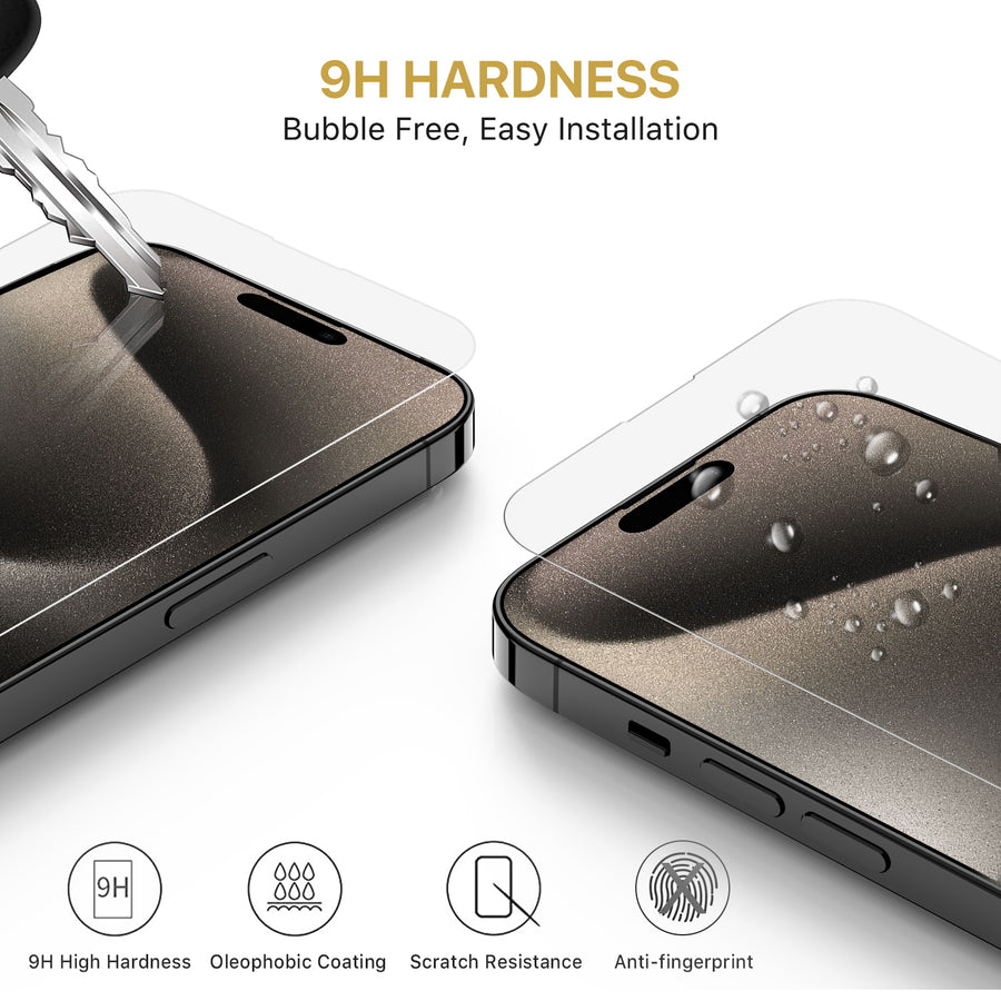MyBat Pro Tempered Glass Screen Protector (2.5D) for Apple iPhone 15 Pro - Clear - RIP15PSCN81-5.jpg