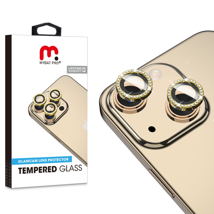 MyBat Pro Tempered Glass GlamCam Lens Protector for Apple iPhone 15 / 15 Plus - Gold - RIP15SCLE202-1.jpg