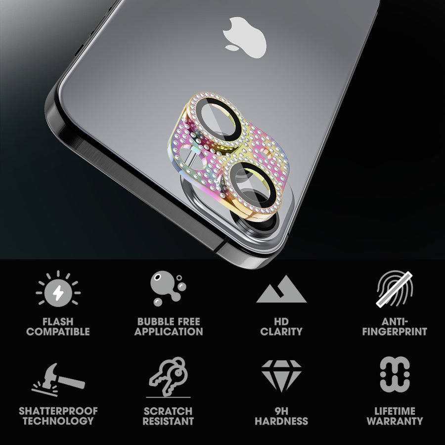 MyBat Pro Tempered Glass GlamShot Lens Protector for Apple iPhone 15 / 15 Plus - Colorful - RIP15SCLED261-4.jpg