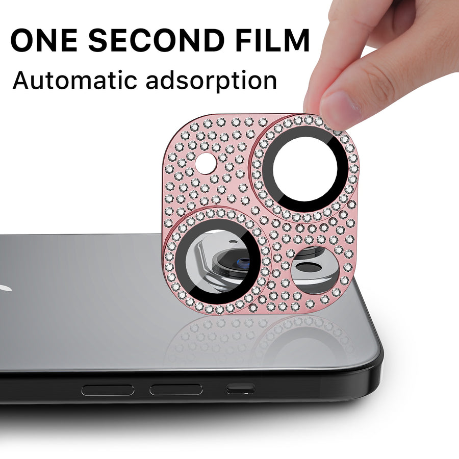 MyBat Pro Tempered Glass GlamShot Lens Protector for Apple iPhone 15 / 15 Plus - Pink - RIP15SCLED263-3.jpg