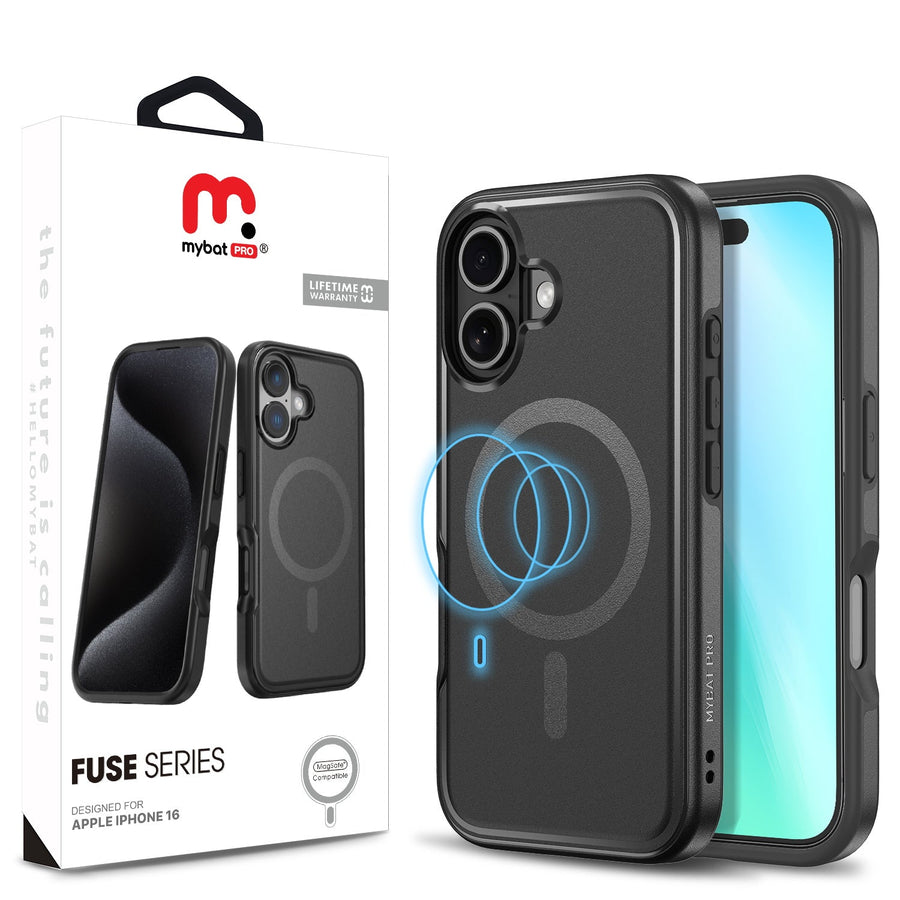 MyBat Pro Fuse Series w/ MagSafe Case for Apple iPhone 16 - Black