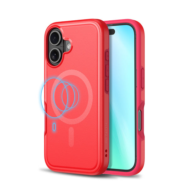 MyBat Pro Fuse Series w/ MagSafe Case for Apple iPhone 16 - Red - RIP16CSD5MS105-3.jpg