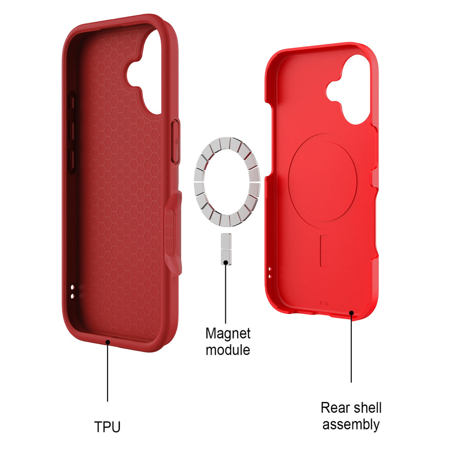 MyBat Pro Fuse Series w/ MagSafe Case for Apple iPhone 16 - Red - RIP16CSD5MS105-8.jpg