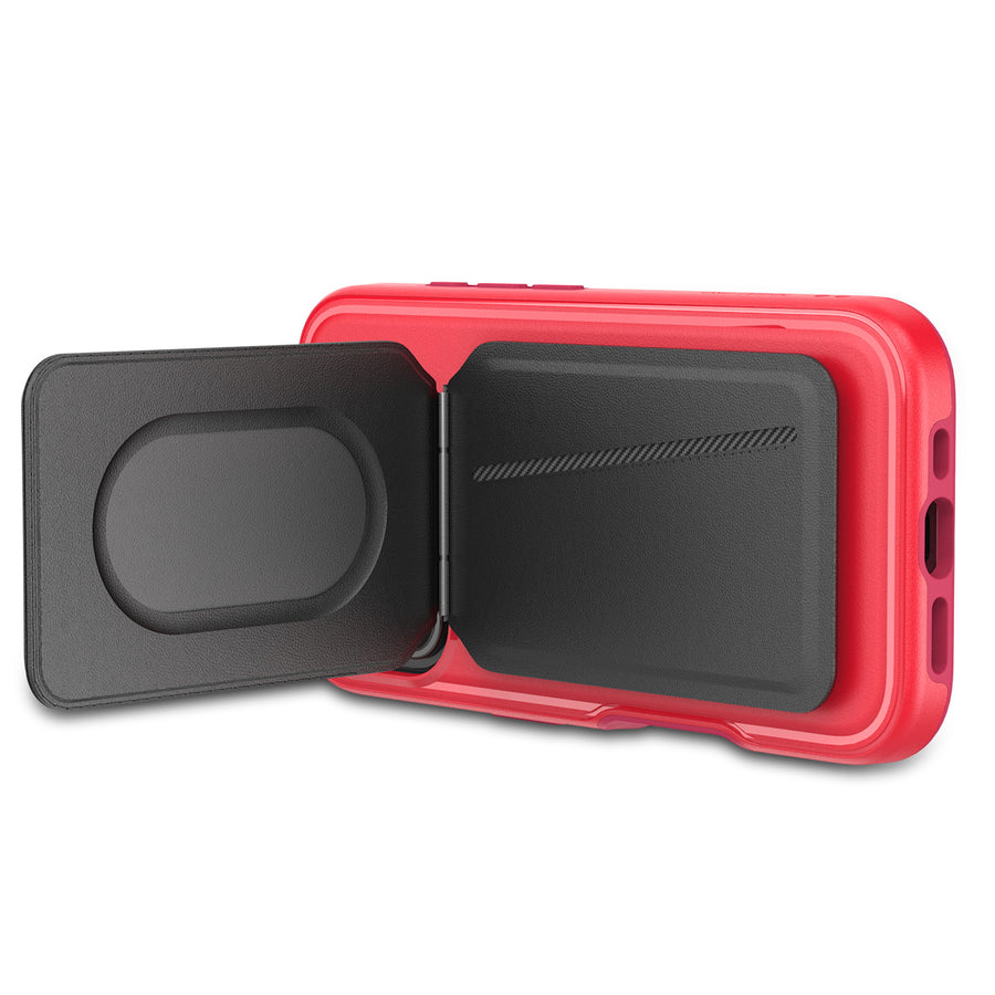 MyBat Pro Fuse Series Case Bundle + MagStash Wallet Folio for Apple iPhone 16 - Red / Black - RIP16CSD5MS105-CH411-7.jpg