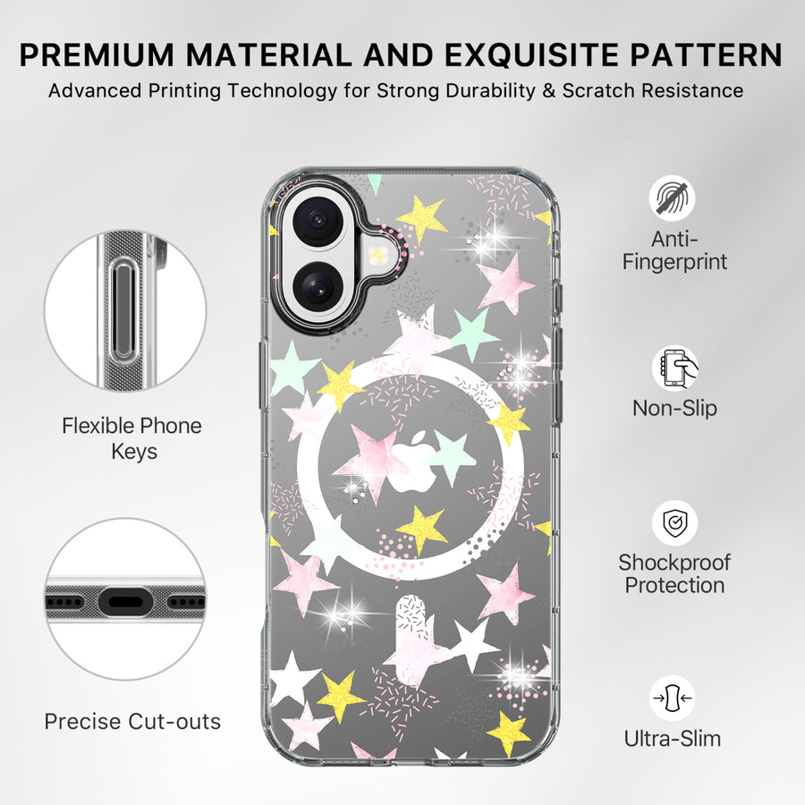 MyBat Pro Mood Series MagSafe Case (with Diamonds) for Apple iPhone 16 - Starstruck - RIP16CSFSSDM602-7.jpg