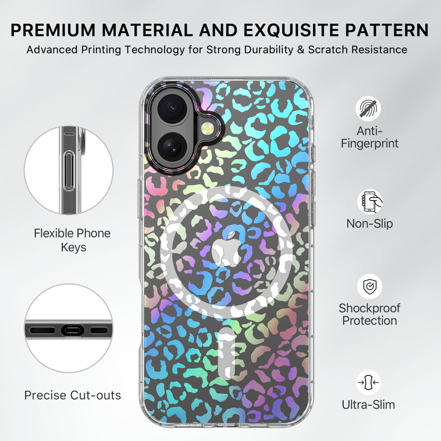 MyBat Pro Mood Series MagSafe Case for Apple iPhone 16 - Holographic Leopard - RIP16CSFSSM519-7.jpg