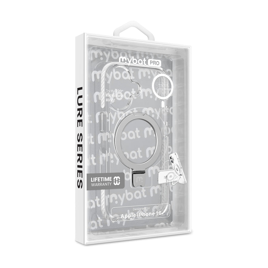 MyBat Pro Lure Series Case w/ MagSafe Kickstand Ring for Apple iPhone 16 - White - RIP16CSRVLM502-9.jpg