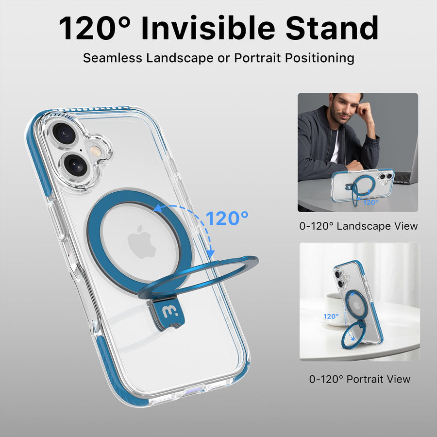 MyBat Pro Lure Series Case w/ MagSafe Kickstand Ring for Apple iPhone 16 - Blue - RIP16CSRVLM505-3.jpg