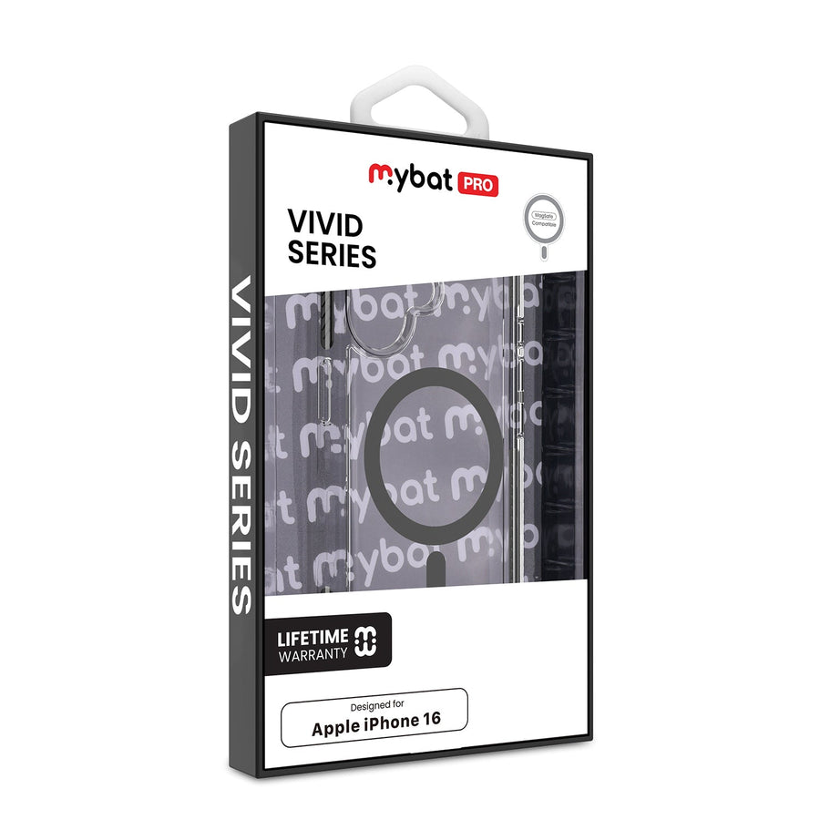 MyBat Pro Vivid Series w/ MagSafe Case for Apple iPhone 16 - Black